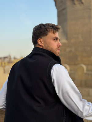Midnight black Gilet (waistcoat)