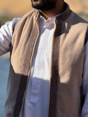 Golden beige gilet (waistcoat)
