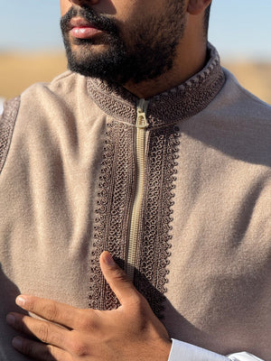 Golden beige gilet (waistcoat)