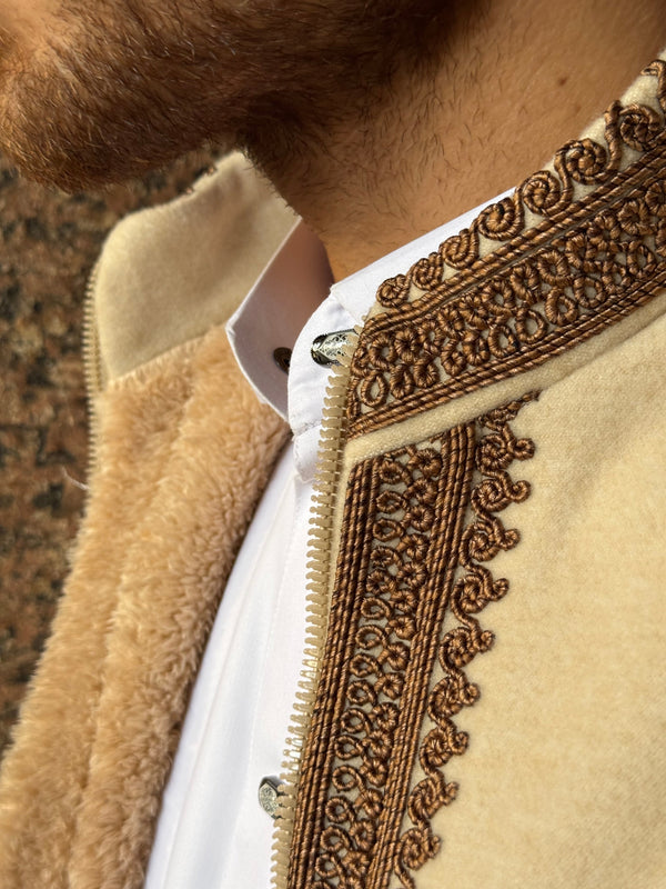 Cream & Gold Gilet (waistcoat)