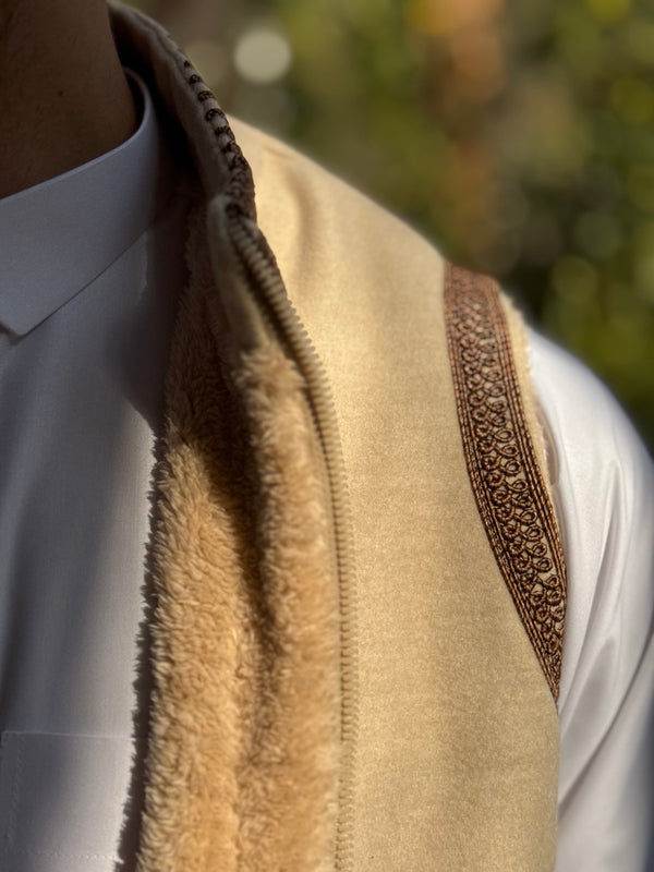 Cream & Gold Gilet (waistcoat)