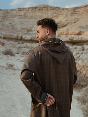 Olive Green checked Thobe